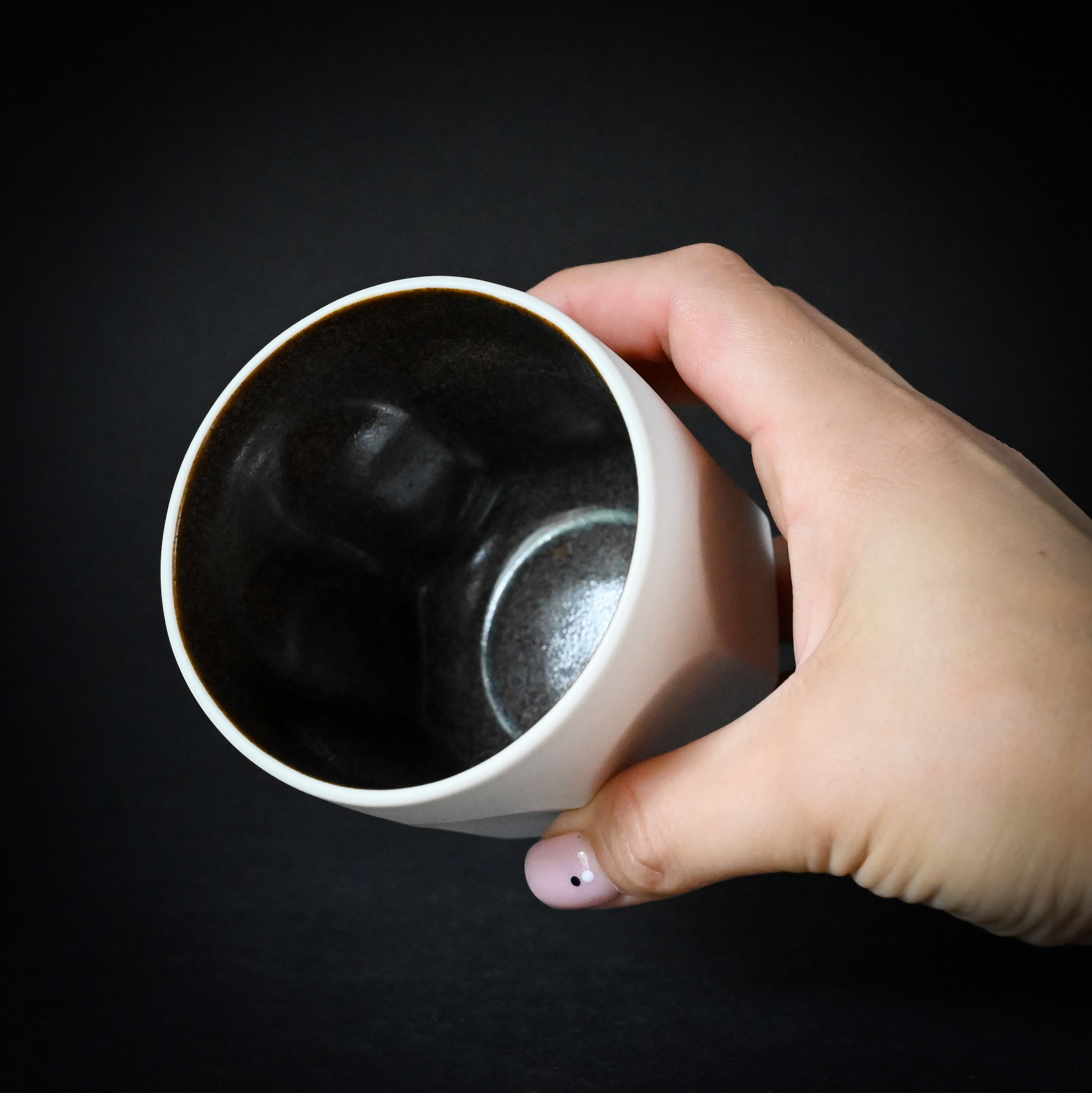картинка Стакан граненый фарфоровый "Кофе" 250 мл - DishWishes.Ru