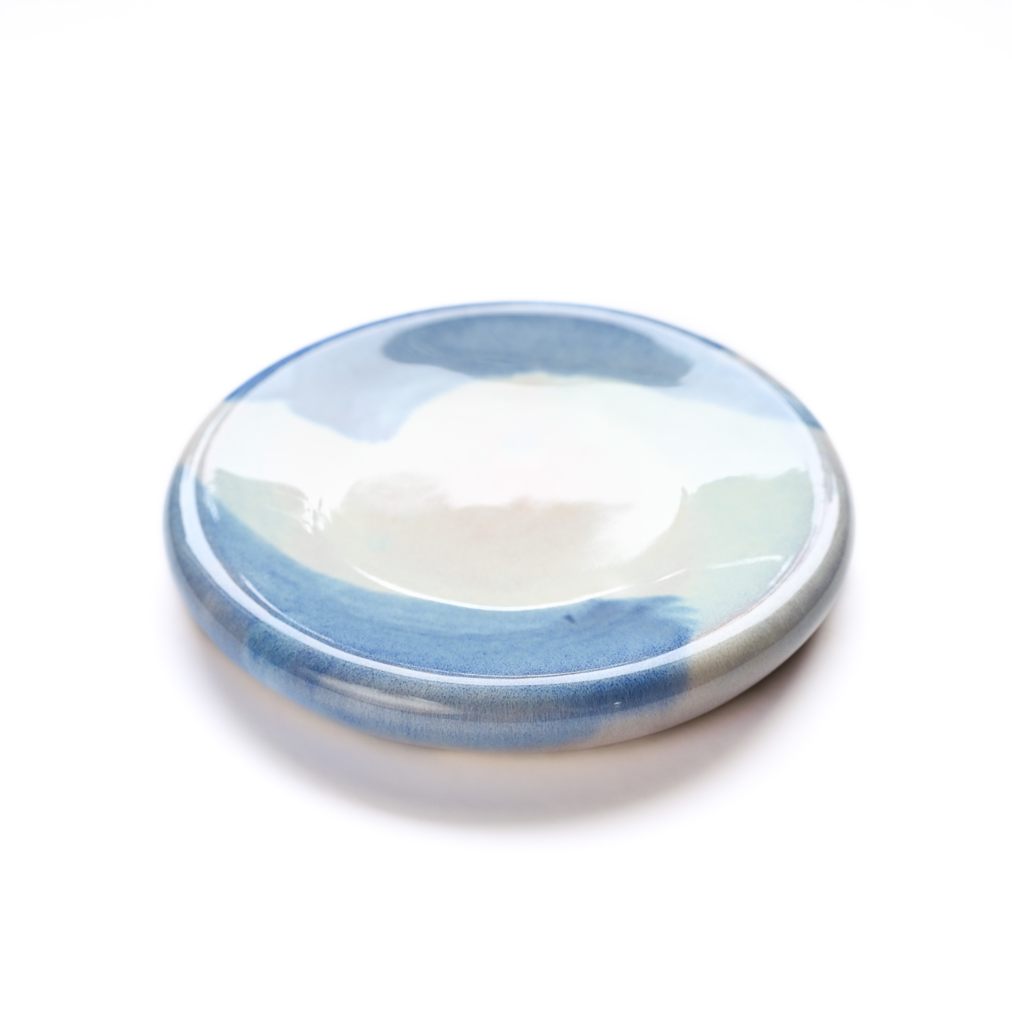 картинка Десертная тарелка Pottery Atelier голубая 15 см - DishWishes.Ru