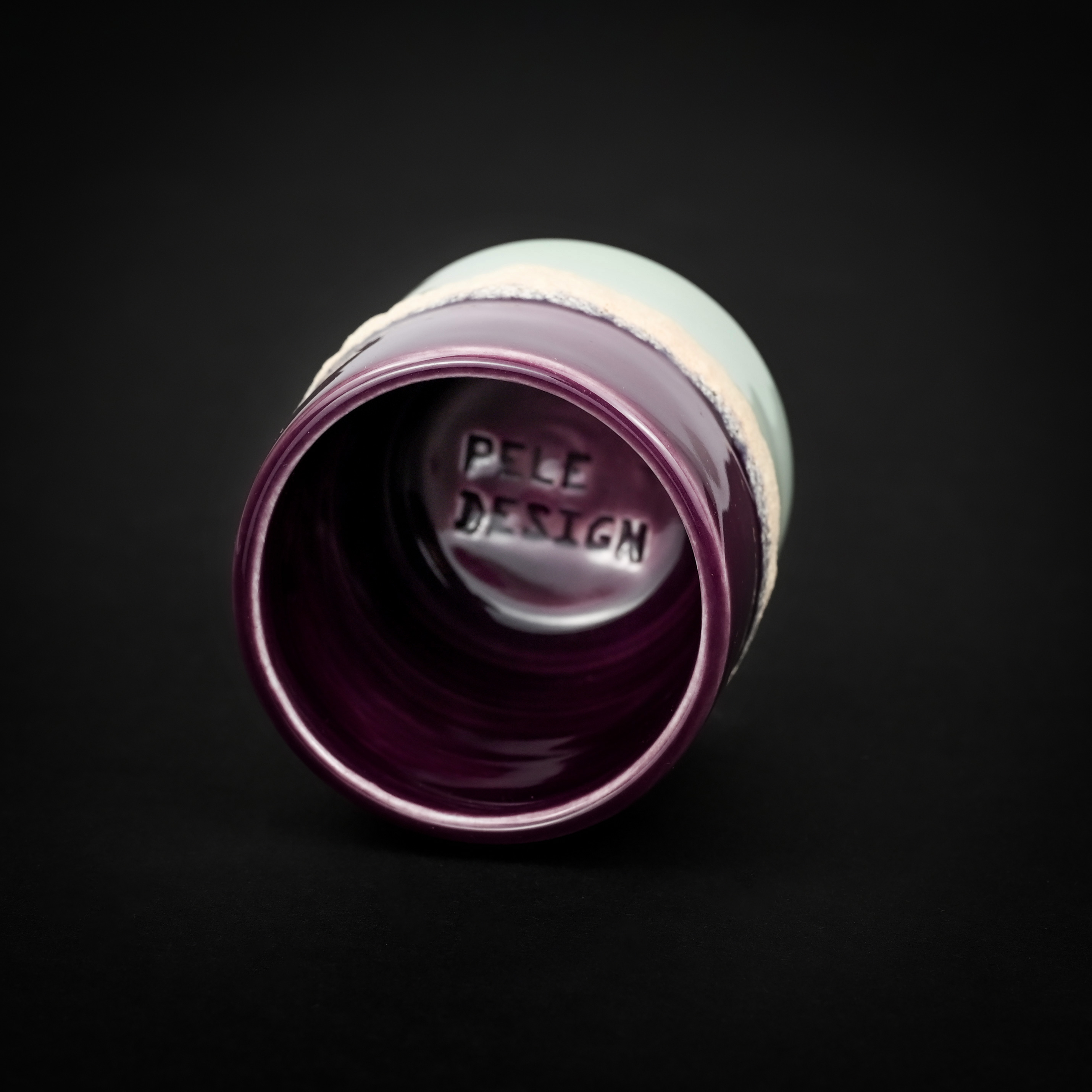 картинка Стакан для эспрессо Pele "Мятный+фиолетовый" - DishWishes.Ru