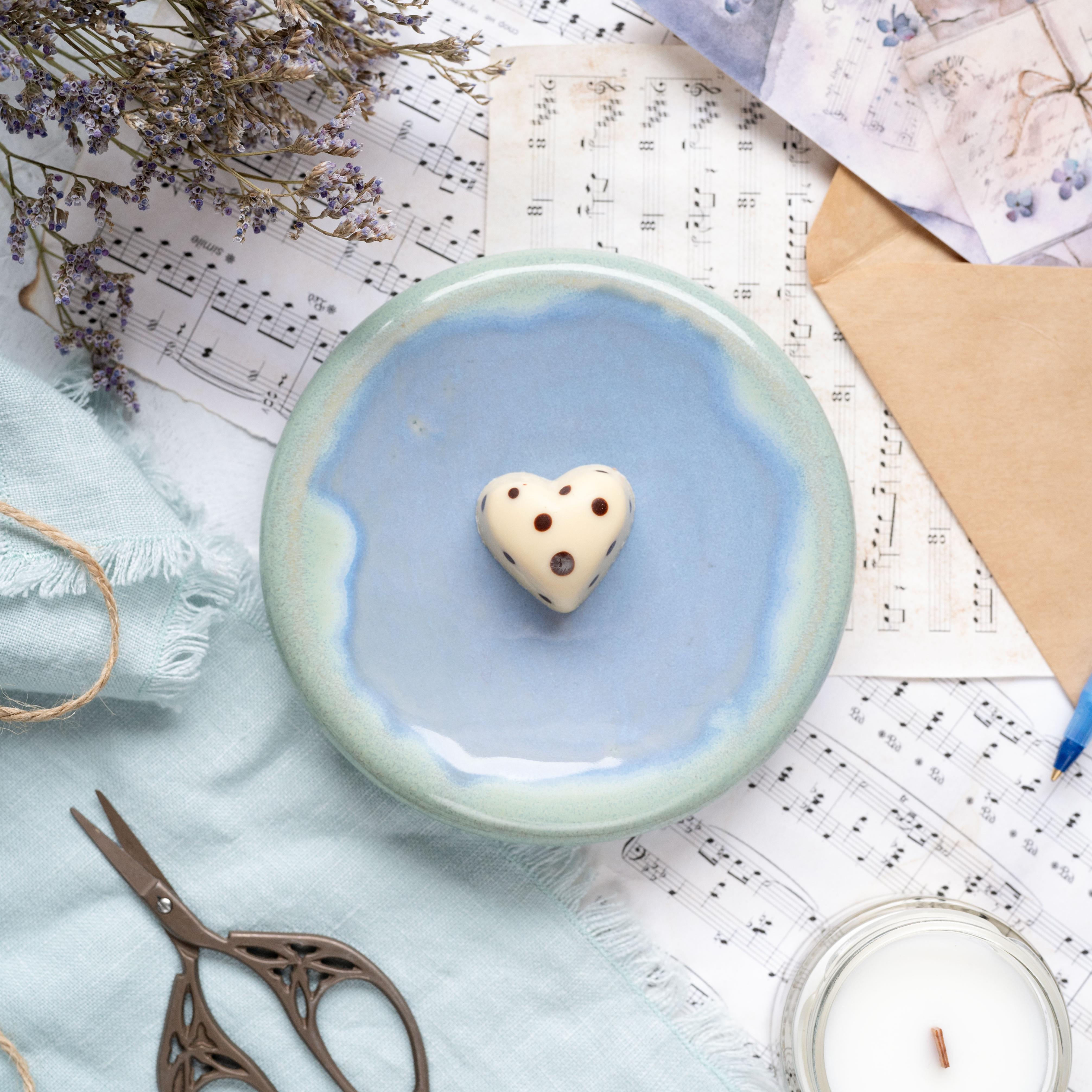 картинка Десертная тарелка Pottery Atelier голубая 12 см - DishWishes.Ru