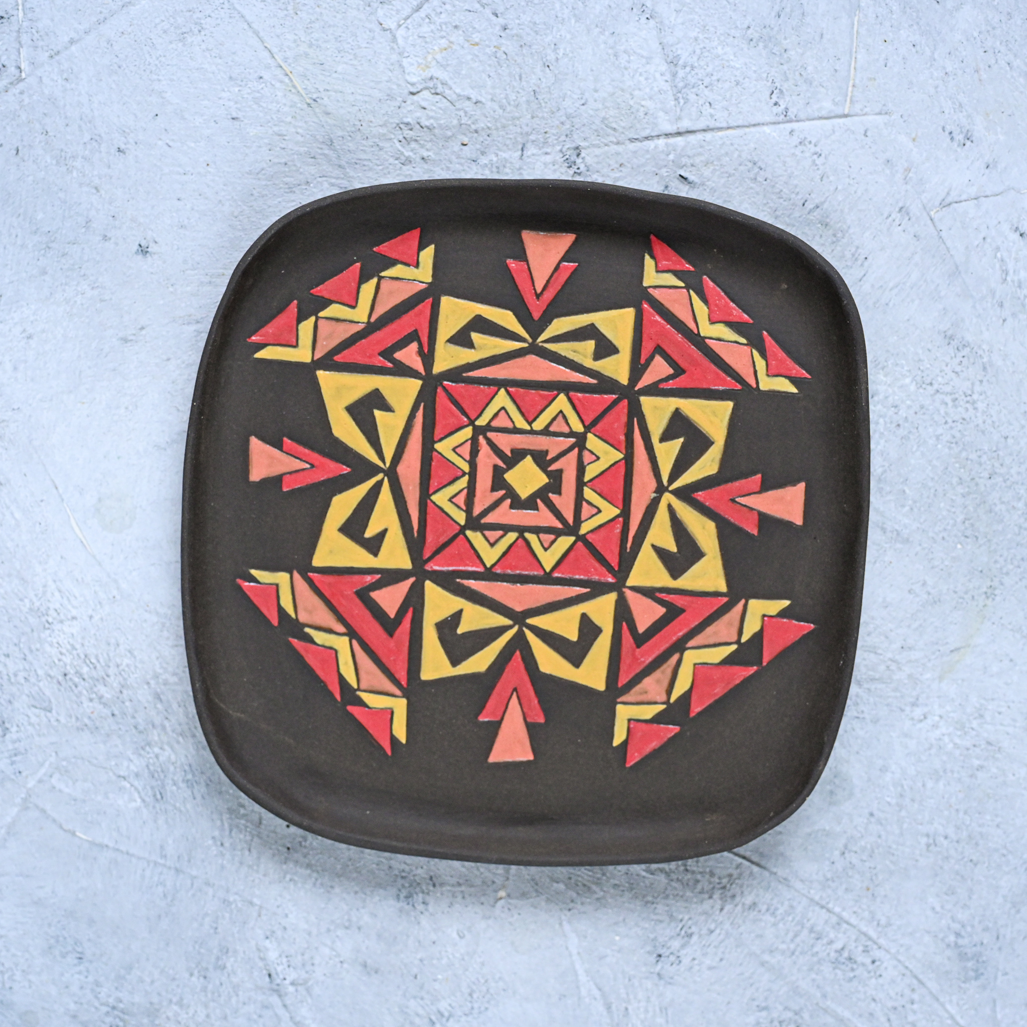 картинка Керамическая тарелка "Инки" малая 3 - DishWishes.Ru