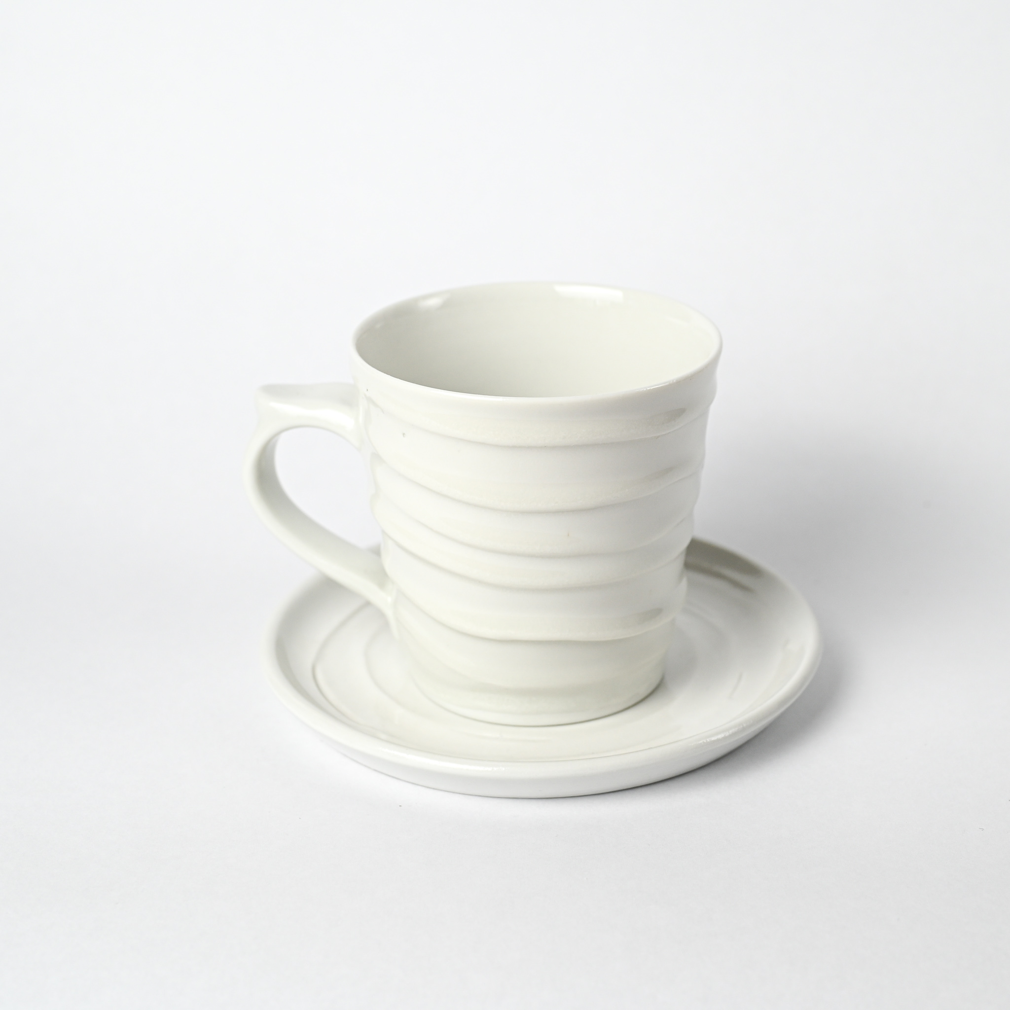 картинка Чайная пара Pottery Atelier белая - DishWishes.Ru