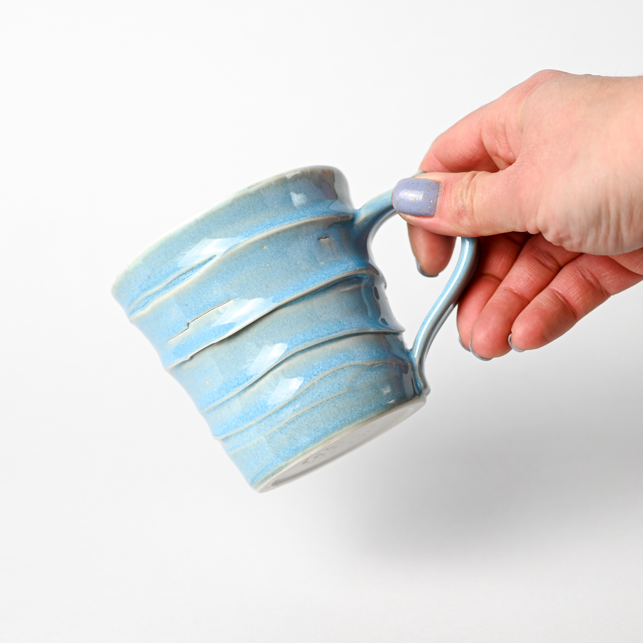 картинка Чайная пара Pottery Atelier голубая - DishWishes.Ru