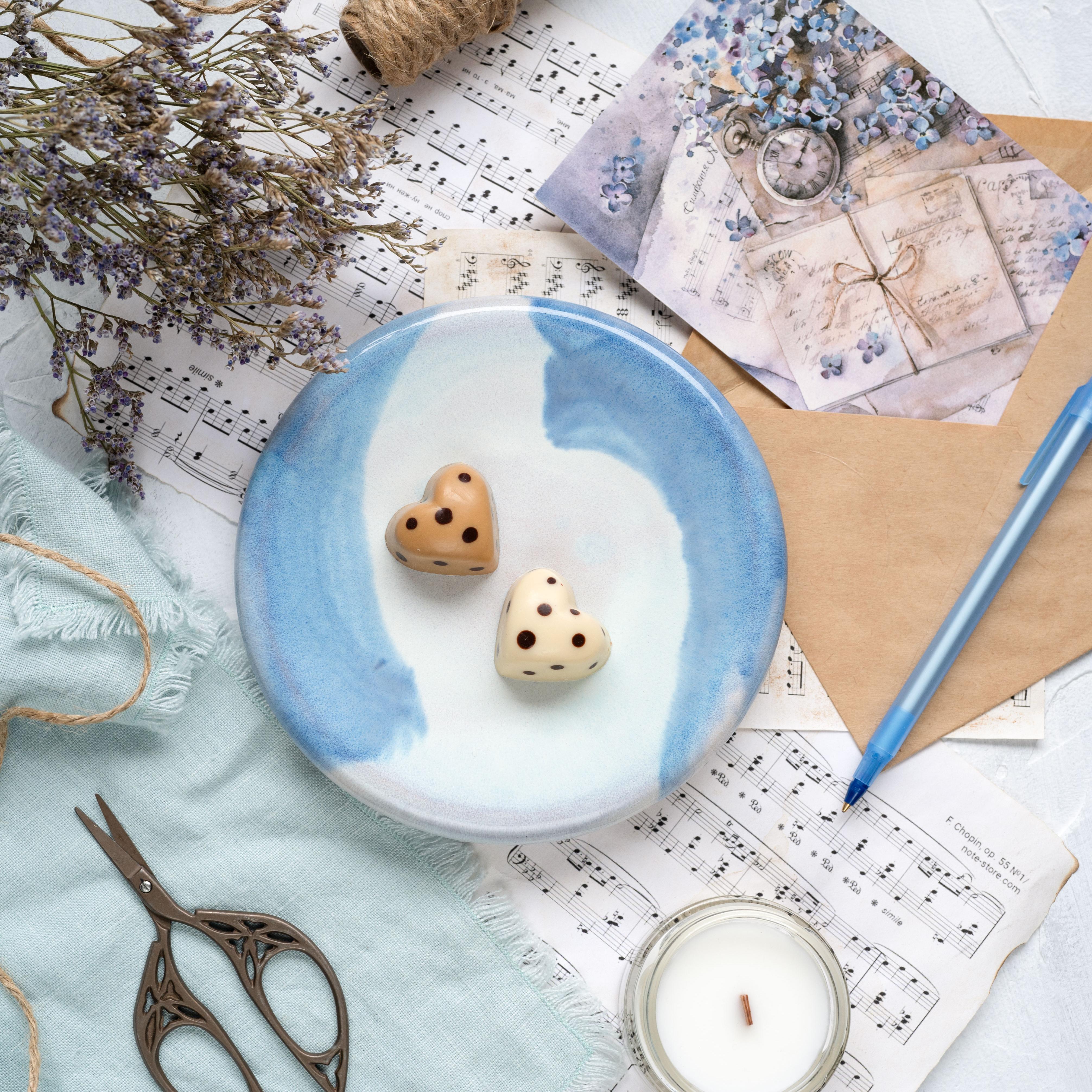 картинка Десертная тарелка Pottery Atelier голубая 15 см - DishWishes.Ru