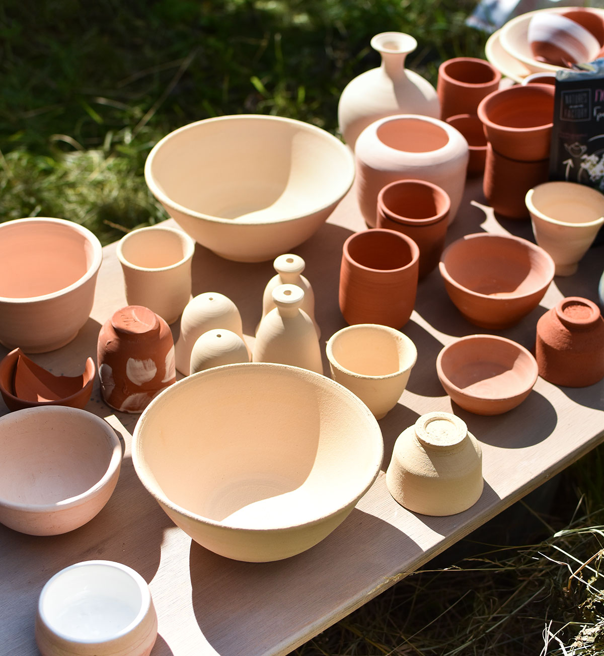 Arnels pottery mushroom canisters